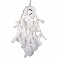 Dromenvanger - dreamcatcher wit 11 x 55 cm - dromenvanger voor kinderen of babykamer