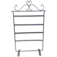 Earring rack - Silver - 32 pairs - 21x9x37cm - Metal